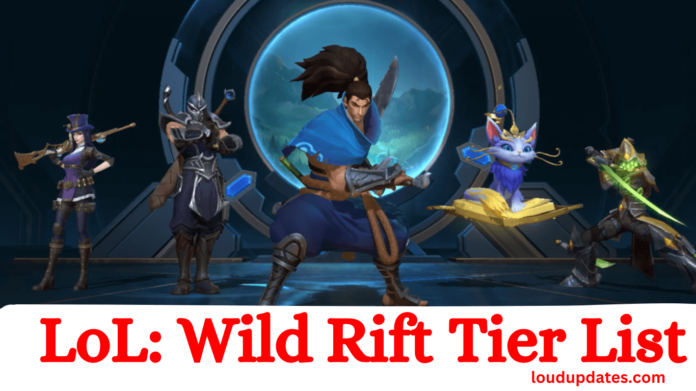 lol: wild rift tier list