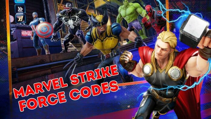 marvel strike force codes