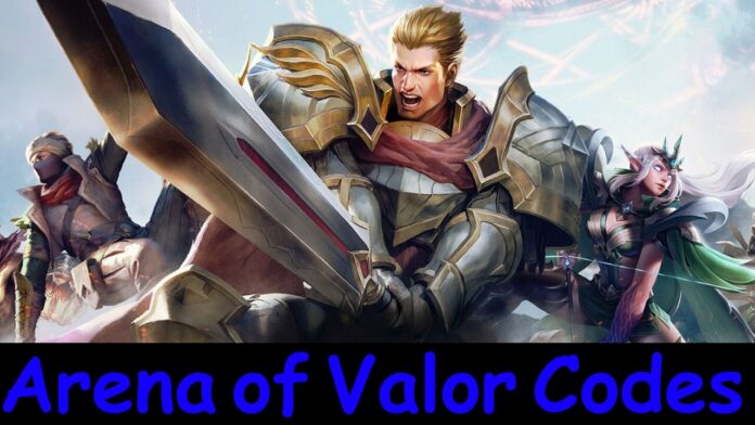 arena of valor codes